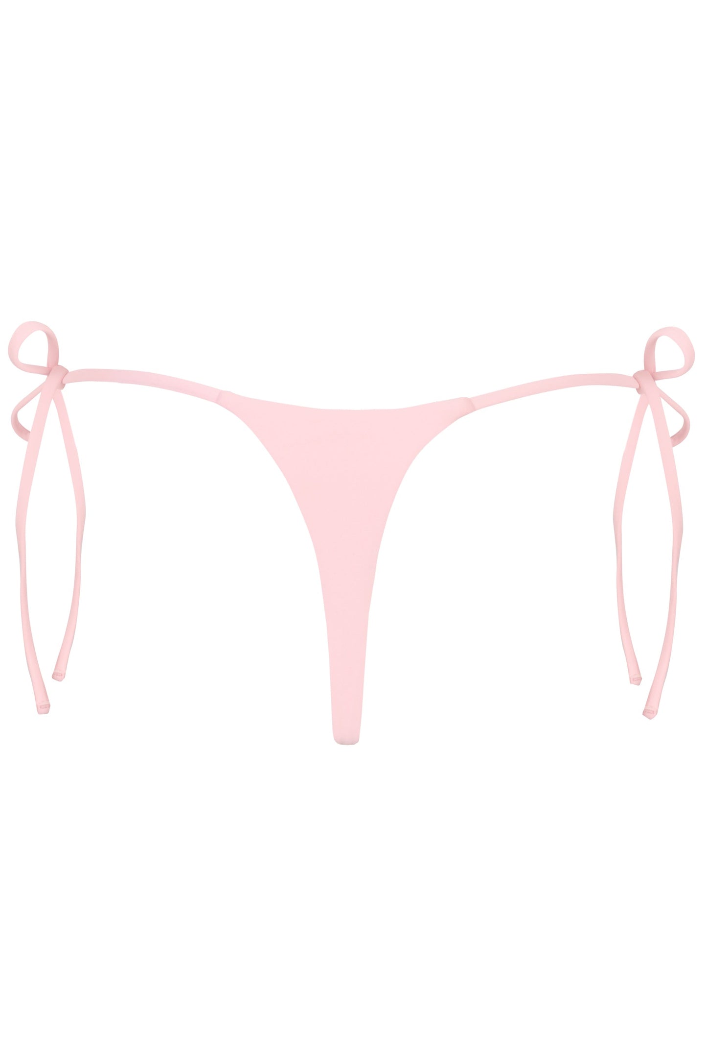 Side-Tie Thong Bikini Bottoms  in Baby Pink